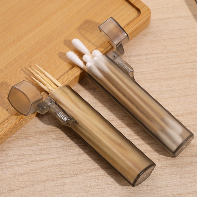 Hộp đựng tăm Mini bằng nhựa - Hộp đựng tăm bỏ túi di động - Hộp đựng khăn bông - Hộp đựng đồ vật nhỏ - Đồ dùng nhà hàng du lịch ngoài trời