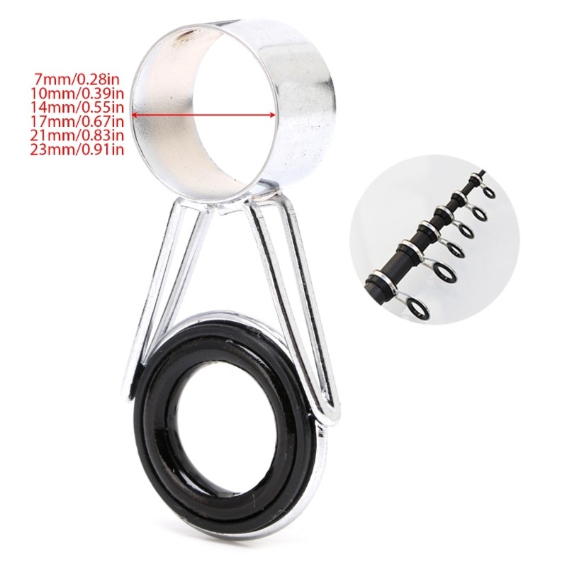 Winn 7 Chiếc Cần Câu Bộ Sửa Chữa Câu Cá Mắt Vòng Bè Dây Câu Dây Bên Dây Hướng Dẫn Hoop Phụ Kiện Câu Cá