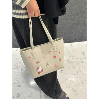 Hellokitty Sanrio Phong Cách Mới Dung Tích Lớn Phù Hợp Với Người Đi Làm Túi Tote kt Hello Kitty Túi Nách