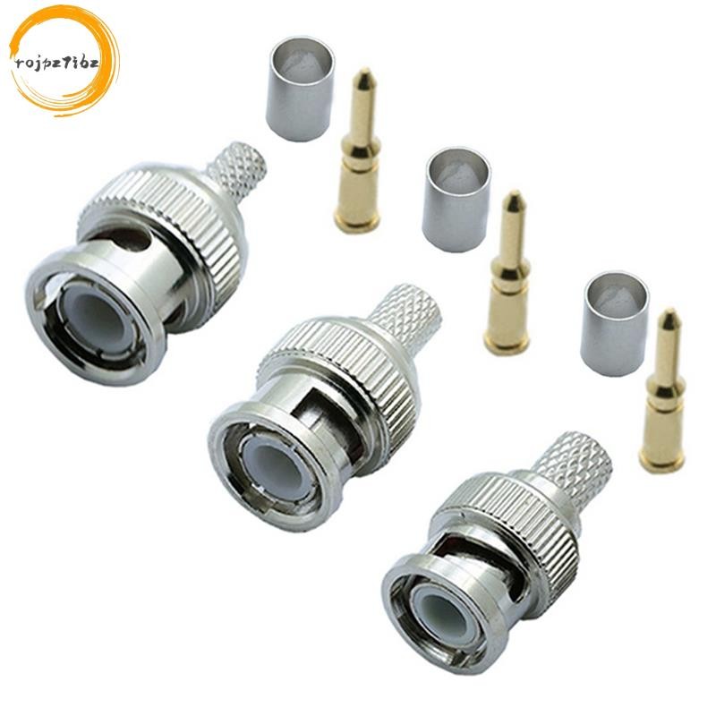 30 CÁI BNC Nam Uốn Kết Nối Cho Hệ Thống Quan Sát Nữ Khớp Nối BNC RG6