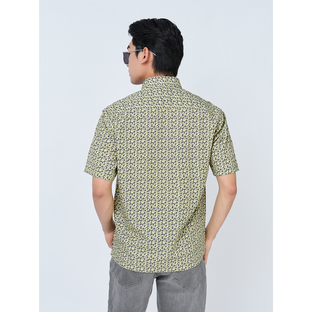 Sơ mi ngắn tay lai ngang VIETTIEN SMART CASUAL vải sợi tre phom REGULAR VT00000320
