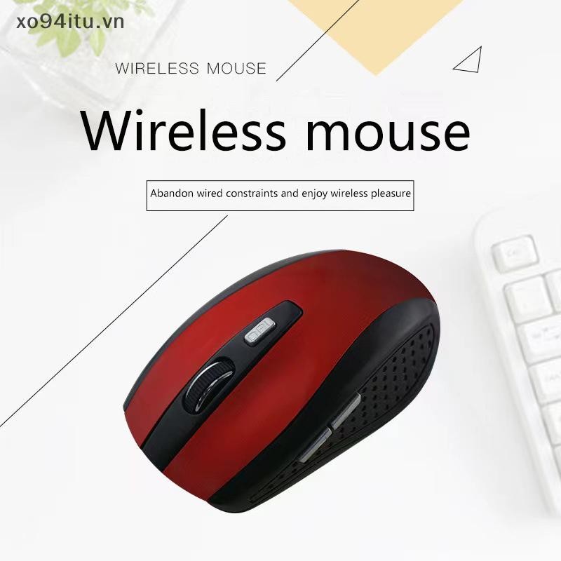 Xoitu 2.4G USB Chuột Không Dây Quang Màu Đỏ 6D Cho Máy Tính Laptop Chuột Chơi Game Thiết Kế Công Thái Học Chuột Không Dây VN
