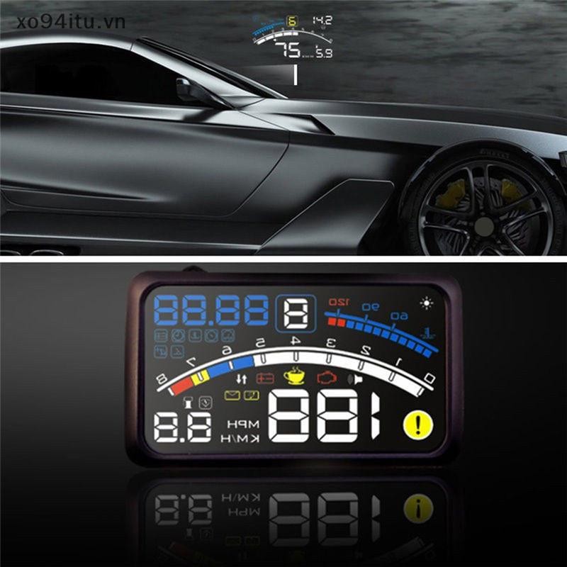 XOITU Universal F4 Up Display HUD ODB2 Hệ thống cảnh báo đồng hồ tốc độ ô tô tự động An toàn VN