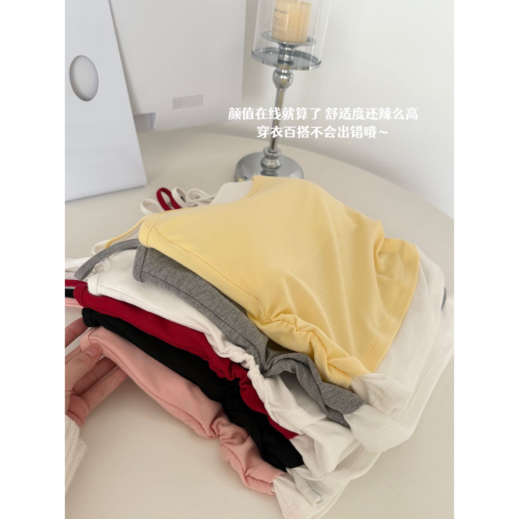 F Giả Hai Mảnh Nhỏ Camisole Nữ Có Miếng Lót Ngực Quần Lót Lưng Đẹp