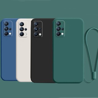 Thời Trang Mới Cho Samsung Galaxy A51 A31 A71 Note 10 S10 Lite 2020 A02S A03S Khung Ốp Lưng Vuông Mỏng Mềm TPU Silicon Có Dây Đeo Tay Dây Đeo Cổ Tay