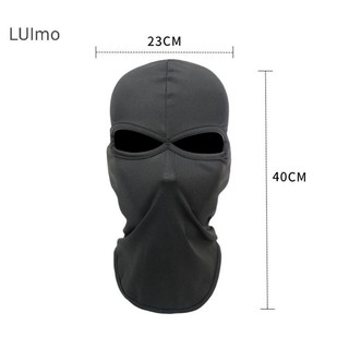 Luimo 2 Lỗ Balaclava Xe Máy Khẩu Trang Moto Mũ Bảo Hiểm Hood Trượt Tuyết Cổ Full Mặt nạ Chống Gió Mặt nạ Biker Nam SBS