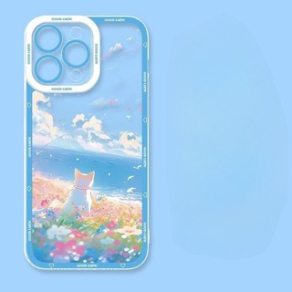 Anime Phong Cảnh Hoàng Hôn Mèo Dễ Thương Dành Cho Xiaomi Redmi Note 14 13 12 4G 13 14 Pro Plus 5G Vỏ Điện Thoại Hoạt Hình Trong Suốt Chống Sốc Camera Bảo Vệ Silicon Trong Suốt