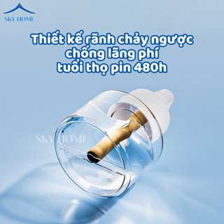 Máy Xông Tinh Dầu Đuổi Muỗi Hẹn Giờ Màn Hình LED Tích Hợp Đèn Ngủ, Máy Đuổi Muỗi Khuếch Tán Rộng MXTD01 - NGÓI HOME