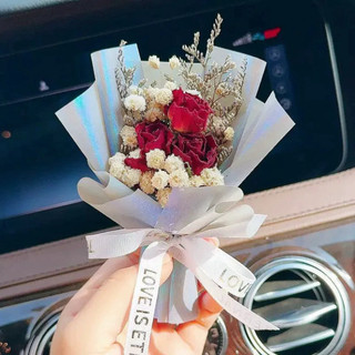 Bó Hoa Khô Mini Trang Trí Cửa Gió Ô tô, Bó Hoa Mini Decor Mùi Thơm Quà Tặng Ý Nghĩa NGÓI HOME - HK01