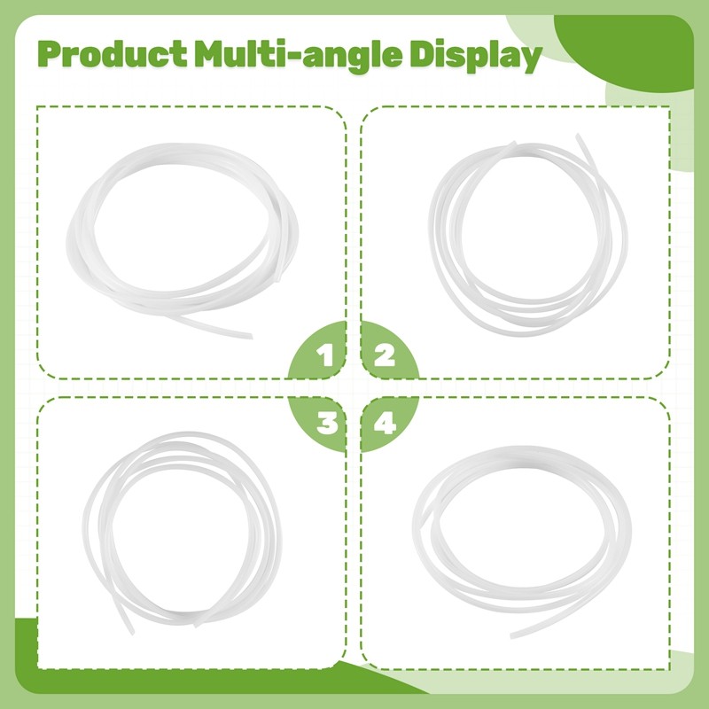 Ống nơ PTFE 2 mét (4.0mm OD / 2.0mm ID) Dây tóc 1,75mm cho máy in 3D