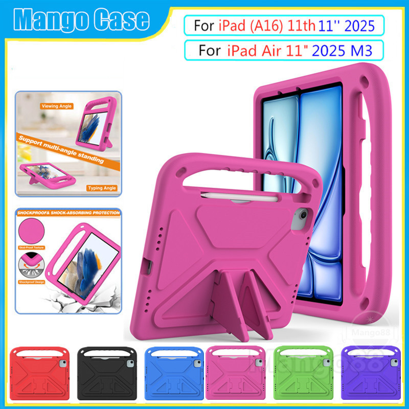 Dành Cho iPad 11th (A16) 2025 iPad Air 11 "2024 M2 / 2025 M3 Ốp Lưng Trẻ Em Vỏ Giá Đỡ Chống Sốc