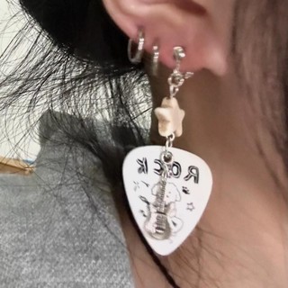 Puppy Bass Pick Bông Tai Guitar Punk Cô Gái Nóng Bông Tai Đá Độc Đá