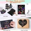 TUYỆT VỜI 20 Chiếc Giấy Vẽ, với Tre Stick Rainbow Magic Graffiti Scratch Painting Paper, DIY Creative 16 / 32K Black Art Painting Kit