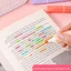 BEABOUT Bút Highlighter, Bút đánh dấu nghệ thuật Graffiti vẽ tranh màu Dopamine, Bảo vệ mắt Đầu mềm xiên Bút huỳnh quang Học sinh