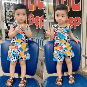 bộ lanh 3 lỗ cho bé trai sơ sinh đến 2 tuổi, bộ tole đùi sát nách 3-12kg ,bộ sát nách bé trai, bộ nanh bé trai