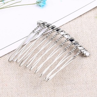 Kẹp tóc răng lược sắt chất lượng cao, phụ kiện handmade DIY, 1 cái