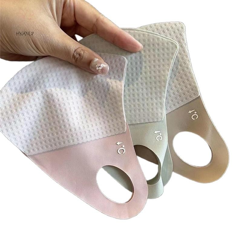 HNKMP Mặt nạ lụa băng thoáng khí mới Mặt nạ che nắng chống phấn hoa Chống tia cực tím Đi chơi.