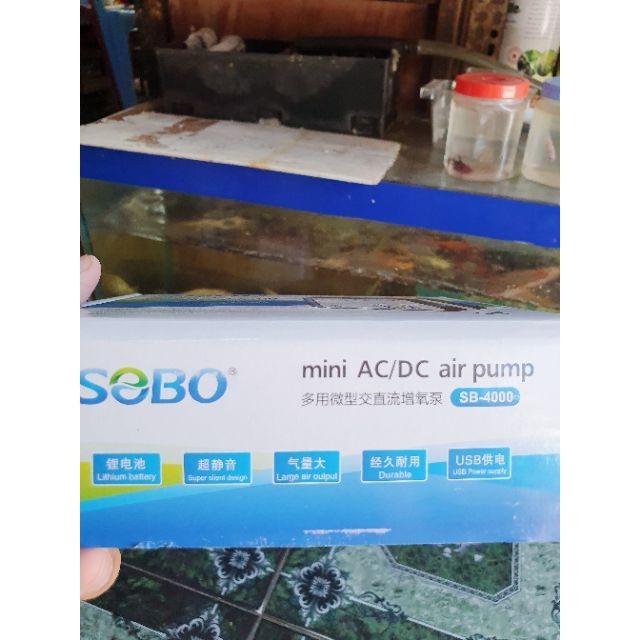 MÁY SỦI OXY TÍCH NĂNG LƯỢNG MẤT ĐIỆN TỰ CHUYỆN CHẾ ĐỘ PIN DỰ TRỮ SOBO SB 4000 TẶNG KÈM DÂY VÀ SỦI OXY