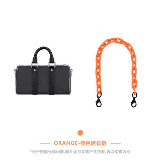 Dây đeo túi, Thích hợp cho Presbyopic  keepall25 Dây chuyền trang trí màu cam Acrylic sửa đổi Samurai đen, Túi đeo chéo da bò Dây đeo vai dài, Phụ kiện túi Boutique