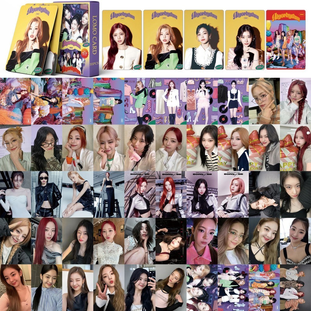 Linxx 55 Chiếc ITZY Algorhythm Album Lomo Card Kpop Photocards Bưu Thiếp Series