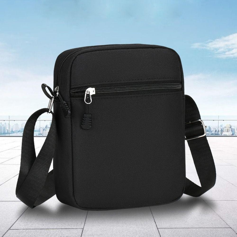 Túi đeo chéo GOODH, Túi đeo vai Mini màu đen, Túi điện thoại di động chất lượng cao cho nam