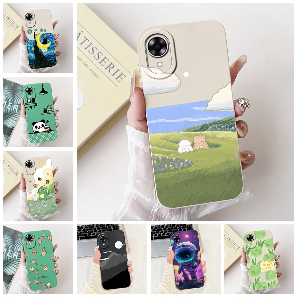 Ốp lưng Oppo A17k CPH2471 Vỏ silicon chống sốc sơn dễ thương thời trang Oppo A17k Vỏ điện thoại