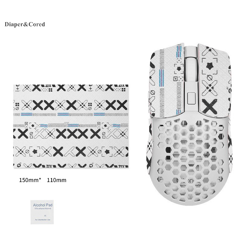 Diaper & CORED 15 * 11cm DIY Chống Trơn Trượt Chơi Game Không Dây Phong Cách Đa Năng Chuột Miếng Dán Chống Mồ Hôi Chuột Grip Tape PC Chống Mài Mòn Máy Tính Để Bàn Laptop YTH