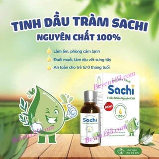 COMBO Chai Nước Tắm Gội Thảo Dược Sachi 250ml & Tinh Dầu Tràm Thiên Nhiên Nguyên Chất Sachi 30ml