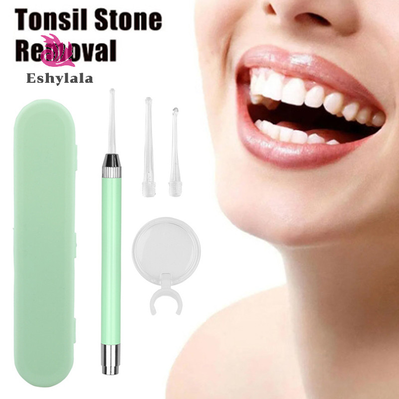 Công cụ loại bỏ đá Tonsil huỳnh quang Dụng cụ tẩy sáp tai Dụng cụ chăm sóc làm sạch miệng Dụng cụ tẩy đá Tonsil Chăm sóc sức khỏe [MỚI]