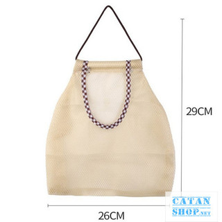 Giỏ Treo Tường Đa Năng Đựng Hành Tỏi, Rau Củ Quả, Túi Lưới 1 Ngăn Treo Nhà Bếp GD814-TuiNB-1N