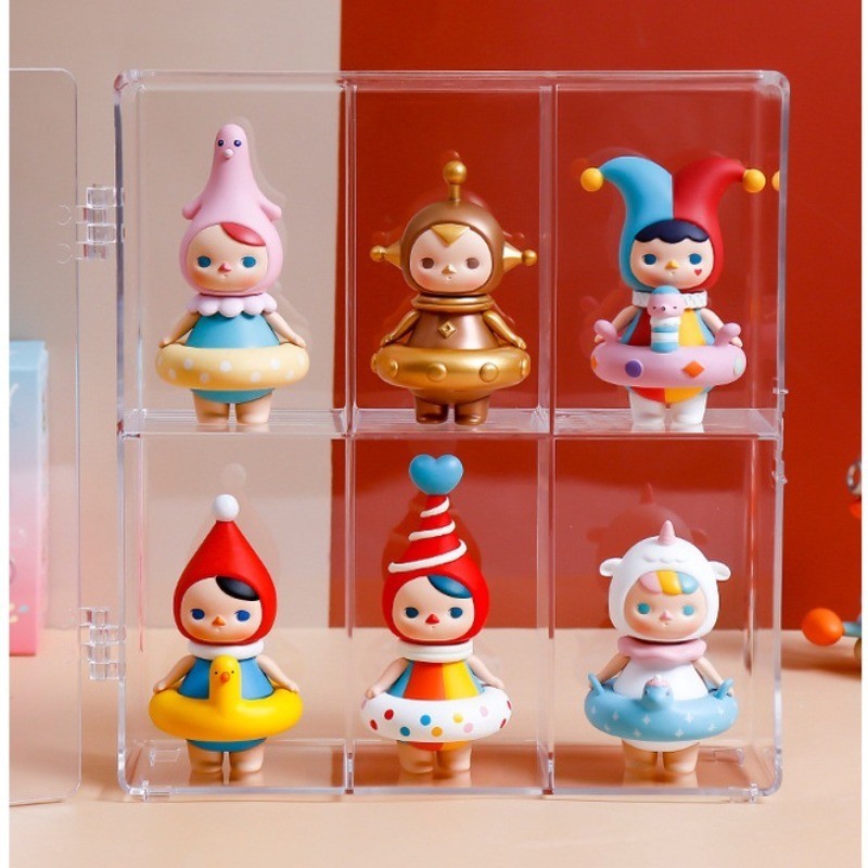 Hộp Mù Lưu Trữ Giá Trưng Bày Treo Tường Popmart Che Bụi Ký Túc Xá Hộp Trưng Bày Molly Acrylic