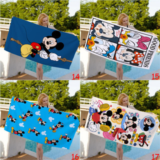Khăn Mickey Và Minnie Chuột Terry Vải Một Mặt In Mềm Mại Vải Terry Khăn Tắm Đồ Dùng Phòng Tắm