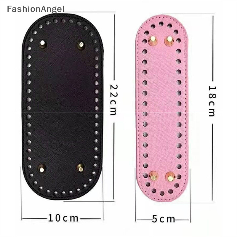 Fashionangel Túi Da Đáy DIY Handmade Hình Bầu Dục Dưới Túi Phụ Kiện Cho Túi TH
