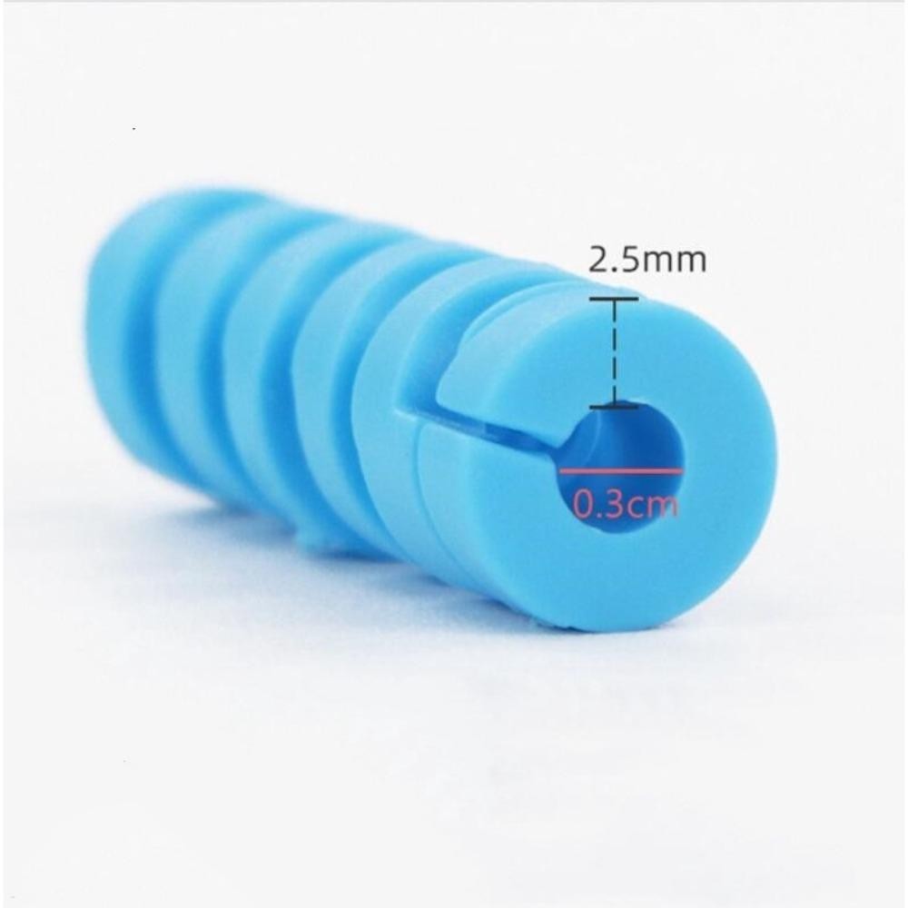 Tông đơ cáp KEYRA, Tay áo bảo vệ cáp dữ liệu TPR chống uốn, 7 màu di động Ngăn ngừa vỡ Thiết bị cuộn dây xoắn ốc nhẹ