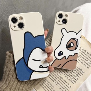 Ốp Điện Thoại Di Động Cho IPhone 15 11 12 13 14 Pro Max X XR 6 6S 8 7 Plus 7G 8G SE 2020 2022 Bao Pokemon Squirtle Snorlax Cubone Silicone Mềm Cặp Đôi Thiết Kế Mới Vỏ Mềm