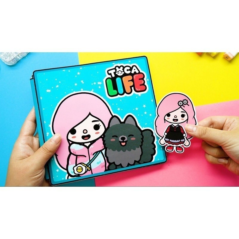 dễ thương cho bé gái đồ chơi hình dán cho bé gái đồ chơi giấy cắt sẵn cắt dán thay đồ búp bê giấy montessori đồ chơi 0 3