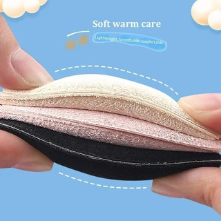 Giày Trẻ Em Gót Dán Bảo Vệ Bé Chống Rơi Gót Miếng Lót Chống Mài Mềm Điều Chỉnh Kích Thước Giày Nửa Miếng Lót Gót Chèn