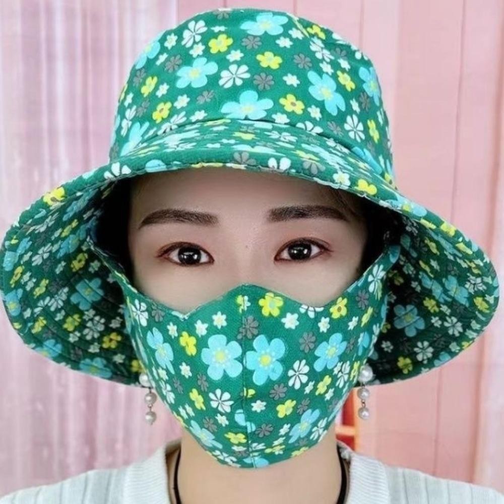 [Vận chuyển nhanh] Mũ hái trà SIMPLEAID, Mũ làm việc nông nghiệp chống tia cực tím cổ, Khăn choàng bán chạy Mũ đuôi ngựa vành rộng dành cho nữ Bốn mùa