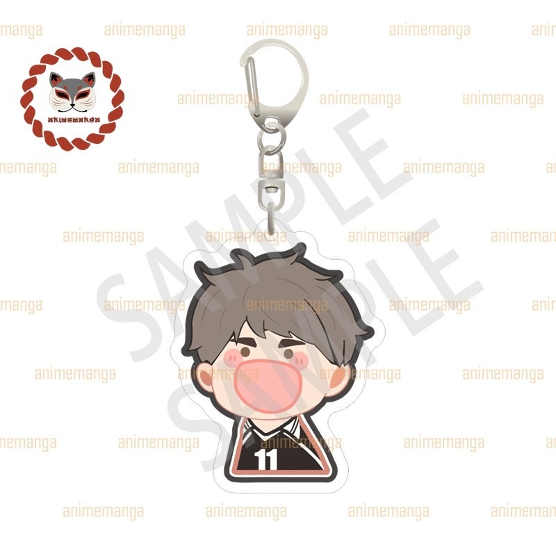 Móc khóa HAIKYUU!! ver HÉT in hình Vua bóng chuyển mica acrylic anime chibi xinh xắn dễ thương