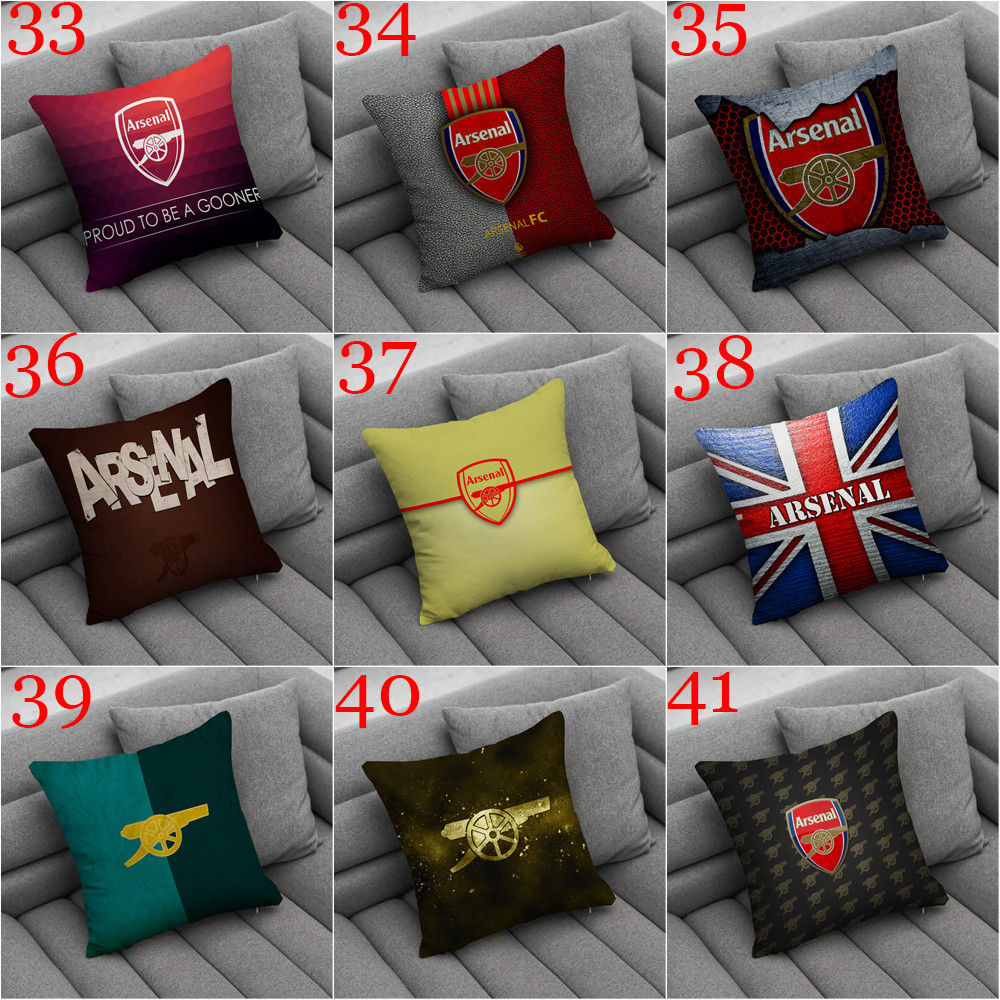 Arsenal F.C. Logo Ném Vỏ Gối In Một Mặt Gối Phòng Khách Sofa Ô Tô Quà Tặng Đệm Trẻ Em Quà Tặng (Không Có Lõi)
