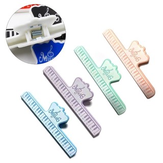 Charmantcc1 Đàn Piano Tấm Nhạc Kẹp Nhựa Sách Nhạc Kẹp Trang Nhạc Điểm Nhạc Cố Định Kẹp Cho Đàn Guitar Violin P