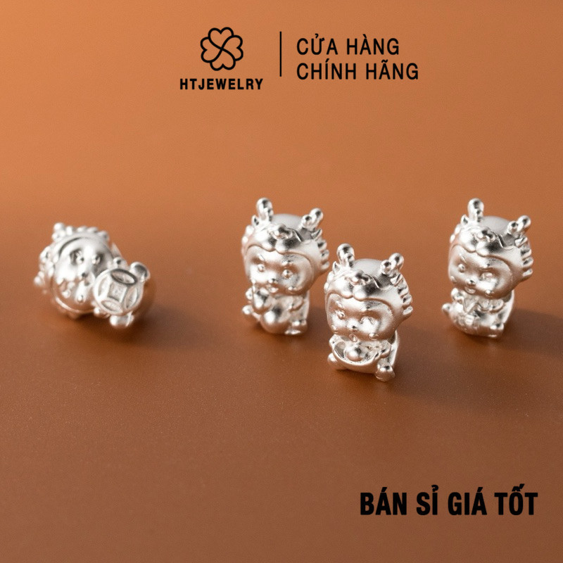 [GIÁ SỈ] Bạc S925: Charm bạc hình rồng cực xinh 2024 HTJEWELRY PH961 ...