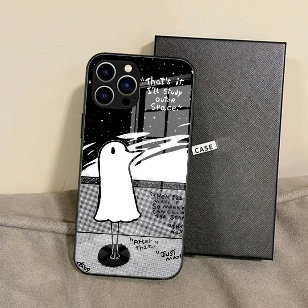 Ốp Điện Thoại BK-1 Oyasumi Punpun Cho iPhone 17,15 Pro Max14 Pro 12 11 13 Mini X XR XS 8 7 Plus SE Ốp Lưng Kính Cường Lực 0809