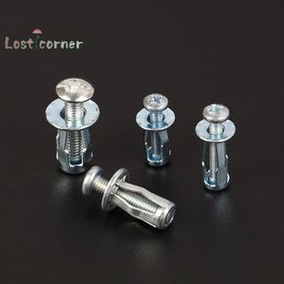 [Lostcorner] 10 Bộ M4 / M5 / M6 Jack Nuts Vít kim loại ô tô Hạt cánh hoa có vít cho da sắt tường rỗng [Mới]