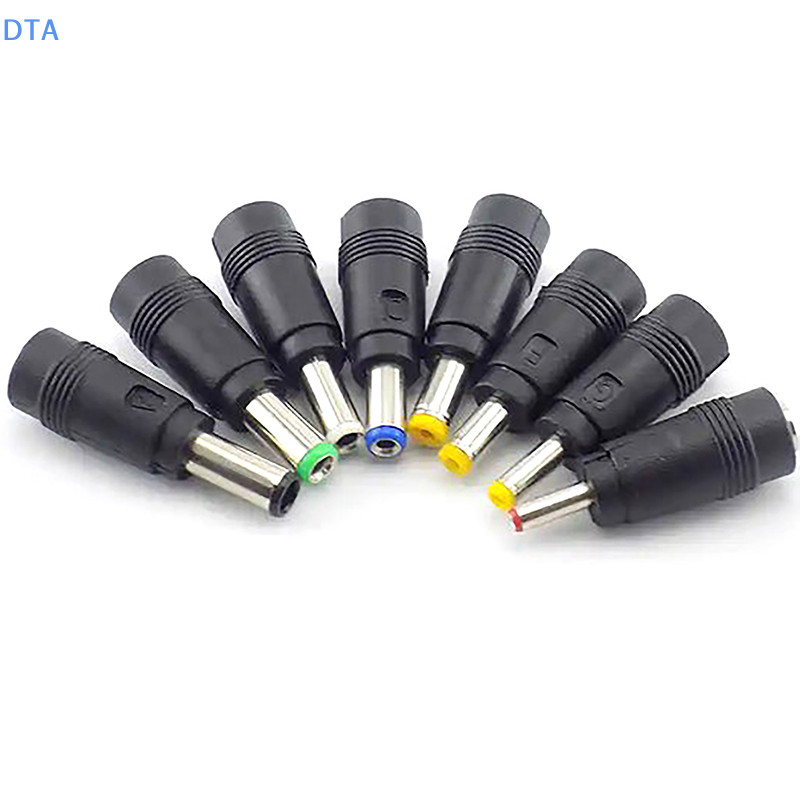 DTA 8 Chiếc Đa Năng Laptop Nguồn Adapter Kết Nối Cắm AC Jack Sạc Kết Nối Bộ Chuyển Đổi Nguồn Cắm PO
