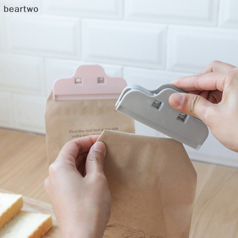 < Beartwo > Kẹp Niêm Phong Túi Đựng Thực Phẩm Trái Cây Khô Kẹp Ăn Nhẹ Lớn Chống Ẩm Túi Nhựa Niêm Phong Túi Ăn Nhẹ Kẹp Đẹp
