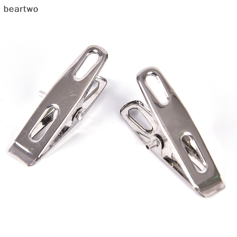 < Beartwo > 20 Cái Chốt quần áo bằng thép không gỉ Kẹp giặt Chân kim loại Kẹp đẹp