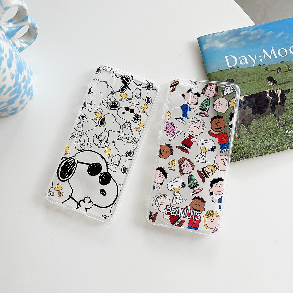 Ốp Mềm TPU Cho Samsung S24 S23 S22 Ultra Plus S23 S21 FE A55 A54 A35 A34 A25 A24 A15 A14 Họa Tiết Snoopy Chống Vết Bẩn Chống Sốc Vỏ Điện Thoại Cảm Ứng Tinh Tế