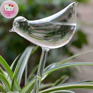 Moonlights Plant Waterer Quả cầu tự tưới nước, Bóng đèn trong suốt hình chim thổi tay EN