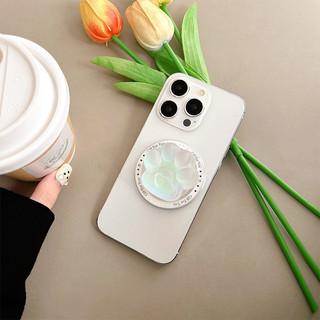 Giá đỡ điện thoại từ tính tròn Laser Cat 's Paw cho vỏ Magsafe và IPhone 15 14 13 12 Pro Max 14 Plus có thể gập lại Pop Ring Grip Giá đỡ bàn co giãn Màu p2